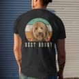 Goldendoodle Dad Doodle Mom Best Buddy Retro Vintage Dog Men's T-shirt Back Print Gifts for Him