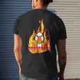 Goosfraba Angry Goose Men's Back Print T-shirt Gifts for Him