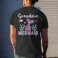 Grandma Mermaid Lover Grandmother Granny Grandparents Day Mens Back Print T-shirt Gifts for Him