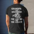 Grandpa And Grandson The Legend And The Legacy Funny Gifts Mens Back Print T-shirt Gifts for Him