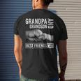 Grandpa And Grandson Best Friends For LifeMen's Back Print T-shirt Gifts for Him