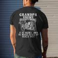 Grandpa Knows Everything If He Doesn’T Know Funny Father Day Mens Back Print T-shirt Gifts for Him