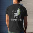 Great Grandpa To Be Elephant Baby Shower Men's Back Print T-shirt Gifts for Him