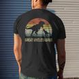 Great UnclesaurusRex Dinosaur Great Uncle Saurus Family Mens Back Print T-shirt Gifts for Him