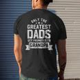 Greatest Dads Get Promoted To Grandpa - Fathers Day Shirts Men's Back Print T-shirt Gifts for Him