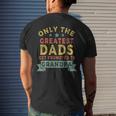 Greatest Dads Get Promoted To Grandpa Fathers Day V2 Men's T-shirt Back Print Gifts for Him