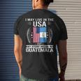 Guatemala Usa Flags My Story Began In Guatemala Men's Back Print T-shirt Gifts for Him