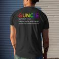 Guncle Rainbow Uncle Lgbt Gay Pride Gifts Mens Back Print T-shirt Gifts for Him
