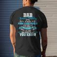 Happy Birthday To My Dad In Heaven Lost Father Memorial Men's T-shirt Back Print Gifts for Him