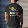 Happy Last Day Of School Teacher Student Hello Summer Gifts Mens Back Print T-shirt Gifts for Him