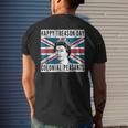 Happy Treason Day British 4Th Of July Men's Back Print T-shirt Gifts for Him