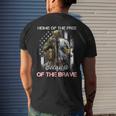 Home Of The Free Because Of The Brave Veterans Mens Back Print T-shirt Gifts for Him