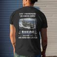 My Husband Is A Sailor Aboard The Uss Abraham Lincoln Cvn 72 Men's T-shirt Back Print Gifts for Him