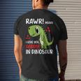 I Love You Daddy Dinosaur Dad Fathers Day Kids Son Daughter Mens Back Print T-shirt Gifts for Him