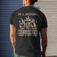 Im A Mechanic Cant Fix Stupid But Fix What Stupid Does Mens Back Print T-shirt Gifts for Him
