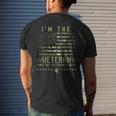 Im The Veteran And The Veterans Wife Veterans Day Military Mens Back Print T-shirt Gifts for Him