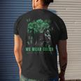 In May We Wear Green Mental Health Awareness Mens Back Print T-shirt Gifts for Him