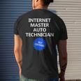 Internet Mechanic Funny Car Unique Car Gift Mens Back Print T-shirt Gifts for Him