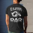 It Is Official Im Going To Be A Dad 2023 Gift For Mens Mens Back Print T-shirt Gifts for Him