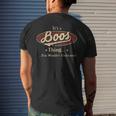 Its A Boos Thing You Wouldnt Understand Personalized Name With Name Printed Boos Men's T-shirt Back Print Gifts for Him