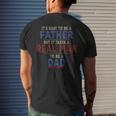 Its Easy To Be A Father But It Takes A Real Man To Be A Dad Men's Back Print T-shirt Gifts for Him