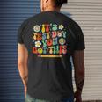 Its Test Day You Got This Retro Testing Day Wavy Men's Back Print T-shirt Gifts for Him