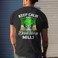 Keep Calm And Drink Like A Mills St Patricks Day Lucky Men's T-shirt Back Print Gifts for Him