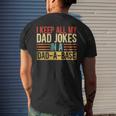 I Keep All My Dad Jokes In A Dad-A-Base Vintage Jokes Men's T-shirt Back Print Gifts for Him