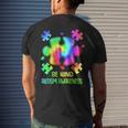 Be Kind Puzzle Tie Dye Autism Awareness Toddler Kids Men's Back Print T-shirt Gifts for Him
