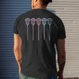 Lacrosse Lacrosse Sticks Woman Girls Retro Men's T-shirt Back Print Gifts for Him
