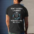 Laundry Room Wash Day Laundry Pile Mom Life Men's Back Print T-shirt Gifts for Him