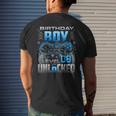 Level 8 Unlocked Awesome Since 2015 8Th Birthday Gaming Men's Back Print T-shirt Gifts for Him