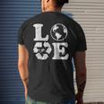 Love Earth Day 90S Vintage Recycling Earth Day Men's Back Print T-shirt Gifts for Him