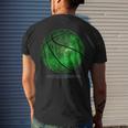 Luck Of The Irish St Patricks Day Accessories Basketball Men's Back Print T-shirt Gifts for Him