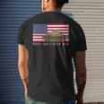 M60 A3 Tanker Tank Crew Best Job I Ever Had American Flag Mens Back Print T-shirt Gifts for Him