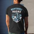 Maintenance Squad Men Worker Maintenance Man Technician Men's T-shirt Back Print Gifts for Him
