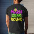 Mardi Gras Squad Party Costume Outfit Mardi Gras Men's T-shirt Back Print Gifts for Him