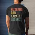 Mens Martial Arts Husband Dad Karate Legend Vintage Men's T-shirt Back Print Gifts for Him