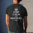 Martinez Surname Family Tree Birthday Reunion Men's Back Print T-shirt Gifts for Him