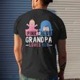 Matching Outfit Pink Or Blue Grandpa Loves You Baby Shower Men's Back Print T-shirt Gifts for Him