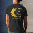 Mental Health Matters In May We Wear Green Mental Awareness Mens Back Print T-shirt Gifts for Him