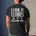 Meteorologist Cool Chaser Weather Forecast Clouds Men's T-shirt Back Print Gifts for Him