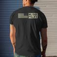 Military Police Flag America Mp Army Veteran Mens Back Print T-shirt Gifts for Him