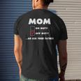 Mom Off Duty Go Ask Your Father Funny Mothers Day Gift Mens Back Print T-shirt Gifts for Him