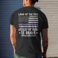 Month Of The Military Land Of Free Because My Daddy Is Brave Mens Back Print T-shirt Gifts for Him