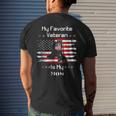 Mother Veterans Day My Favorite Veteran Is My Mom Proud SonMen's Back Print T-shirt Gifts for Him