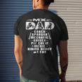Mx Dad Coach Sponsor Mechanic Driver 1Fan Motocross Men's T-shirt Back Print Gifts for Him