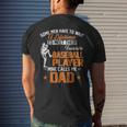 My Favorite Baseball Player Calls Me Dad Funny Fathers Day Mens Back Print T-shirt Gifts for Him