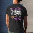 My Favorite Football Player Call Me Meema Mens Back Print T-shirt Gifts for Him