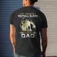 My Favorite Football Player Calls Me Dad American Football Mens Back Print T-shirt Gifts for Him